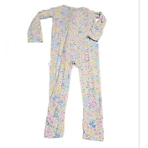 The Uptown Baby Bamboo Colorful Floral Print Pajamas 6-12 Months